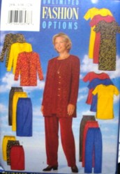 5288  EZ BUTTERICK LONG JACKET, DRESS, TUNIC, BOTTOMS PATTERN 22W - 26W OR 28W-32W
